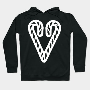 White Line Christmas Heart of Candy Hoodie